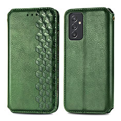 Coque Portefeuille Livre Cuir Etui Clapet S01D pour Samsung Galaxy A15 4G Vert