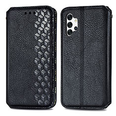 Coque Portefeuille Livre Cuir Etui Clapet S01D pour Samsung Galaxy A32 4G Noir