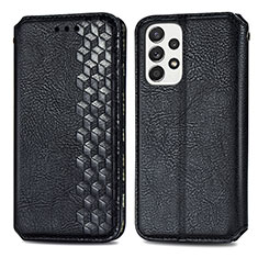 Coque Portefeuille Livre Cuir Etui Clapet S01D pour Samsung Galaxy A33 5G Noir