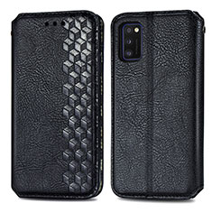 Coque Portefeuille Livre Cuir Etui Clapet S01D pour Samsung Galaxy A41 Noir