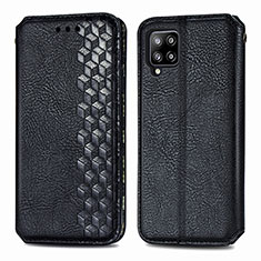 Coque Portefeuille Livre Cuir Etui Clapet S01D pour Samsung Galaxy A42 5G Noir