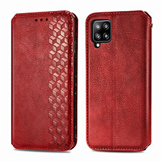 Coque Portefeuille Livre Cuir Etui Clapet S01D pour Samsung Galaxy A42 5G Rouge