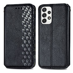 Coque Portefeuille Livre Cuir Etui Clapet S01D pour Samsung Galaxy A53 5G Noir