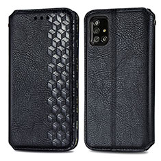 Coque Portefeuille Livre Cuir Etui Clapet S01D pour Samsung Galaxy A71 4G A715 Noir