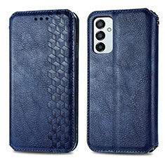 Coque Portefeuille Livre Cuir Etui Clapet S01D pour Samsung Galaxy F23 5G Bleu