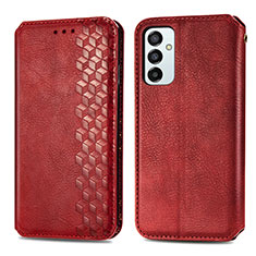 Coque Portefeuille Livre Cuir Etui Clapet S01D pour Samsung Galaxy F23 5G Rouge