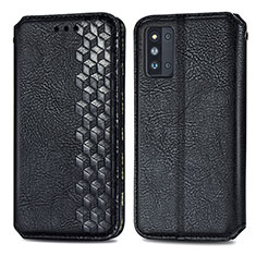 Coque Portefeuille Livre Cuir Etui Clapet S01D pour Samsung Galaxy F52 5G Noir
