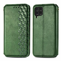 Coque Portefeuille Livre Cuir Etui Clapet S01D pour Samsung Galaxy F62 5G Vert