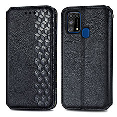 Coque Portefeuille Livre Cuir Etui Clapet S01D pour Samsung Galaxy M21s Noir