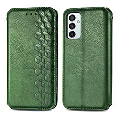 Coque Portefeuille Livre Cuir Etui Clapet S01D pour Samsung Galaxy M23 5G Vert