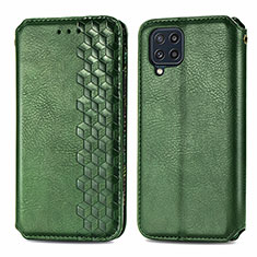 Coque Portefeuille Livre Cuir Etui Clapet S01D pour Samsung Galaxy M32 4G Vert