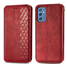 Coque Portefeuille Livre Cuir Etui Clapet S01D pour Samsung Galaxy M52 5G Rouge