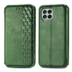 Coque Portefeuille Livre Cuir Etui Clapet S01D pour Samsung Galaxy M53 5G Vert