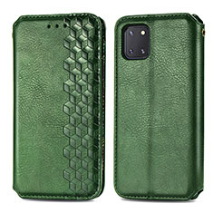 Coque Portefeuille Livre Cuir Etui Clapet S01D pour Samsung Galaxy M60s Vert