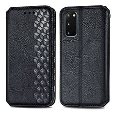 Coque Portefeuille Livre Cuir Etui Clapet S01D pour Samsung Galaxy S20 5G Noir