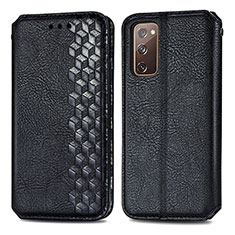 Coque Portefeuille Livre Cuir Etui Clapet S01D pour Samsung Galaxy S20 FE (2022) 5G Noir