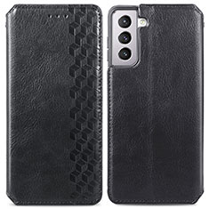 Coque Portefeuille Livre Cuir Etui Clapet S01D pour Samsung Galaxy S22 Plus 5G Noir