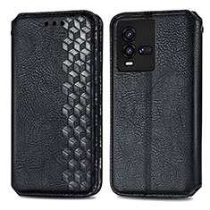 Coque Portefeuille Livre Cuir Etui Clapet S01D pour Vivo iQOO 10 5G Noir