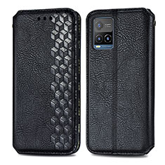 Coque Portefeuille Livre Cuir Etui Clapet S01D pour Vivo Y33T Noir