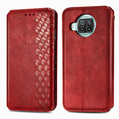 Coque Portefeuille Livre Cuir Etui Clapet S01D pour Xiaomi Mi 10i 5G Rouge