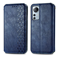 Coque Portefeuille Livre Cuir Etui Clapet S01D pour Xiaomi Mi 12 Lite 5G Bleu