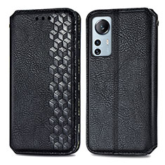 Coque Portefeuille Livre Cuir Etui Clapet S01D pour Xiaomi Mi 12 Pro 5G Noir