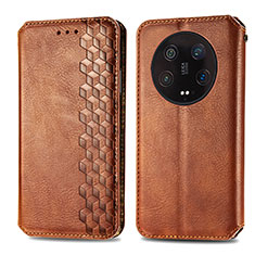 Coque Portefeuille Livre Cuir Etui Clapet S01D pour Xiaomi Mi 13 Ultra 5G Marron