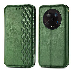 Coque Portefeuille Livre Cuir Etui Clapet S01D pour Xiaomi Mi 13 Ultra 5G Vert