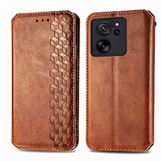 Coque Portefeuille Livre Cuir Etui Clapet S01D pour Xiaomi Mi 13T Pro 5G Marron