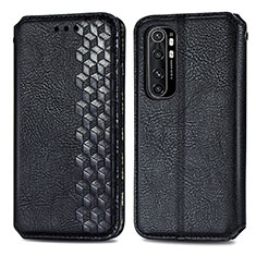 Coque Portefeuille Livre Cuir Etui Clapet S01D pour Xiaomi Mi Note 10 Lite Noir