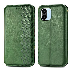 Coque Portefeuille Livre Cuir Etui Clapet S01D pour Xiaomi Poco C51 Vert