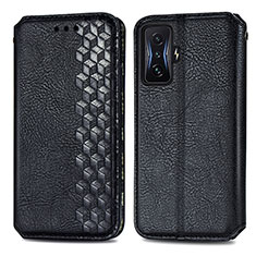 Coque Portefeuille Livre Cuir Etui Clapet S01D pour Xiaomi Poco F4 GT 5G Noir