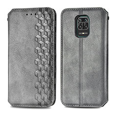 Coque Portefeuille Livre Cuir Etui Clapet S01D pour Xiaomi Poco M2 Pro Gris