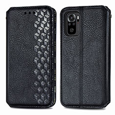 Coque Portefeuille Livre Cuir Etui Clapet S01D pour Xiaomi Poco M5S Noir