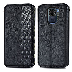 Coque Portefeuille Livre Cuir Etui Clapet S01D pour Xiaomi Redmi 10X 4G Noir