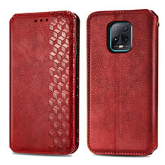 Coque Portefeuille Livre Cuir Etui Clapet S01D pour Xiaomi Redmi 10X 5G Rouge