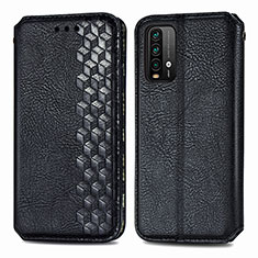 Coque Portefeuille Livre Cuir Etui Clapet S01D pour Xiaomi Redmi 9T 4G Noir