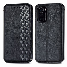 Coque Portefeuille Livre Cuir Etui Clapet S01D pour Xiaomi Redmi K40 5G Noir