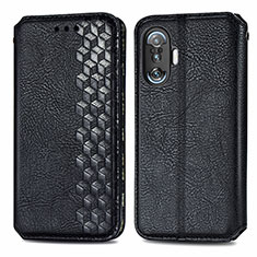 Coque Portefeuille Livre Cuir Etui Clapet S01D pour Xiaomi Redmi K40 Gaming 5G Noir