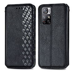 Coque Portefeuille Livre Cuir Etui Clapet S01D pour Xiaomi Redmi Note 11 5G Noir