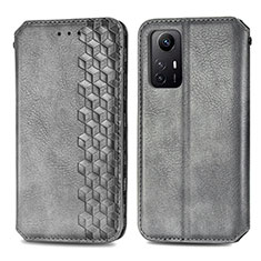 Coque Portefeuille Livre Cuir Etui Clapet S01D pour Xiaomi Redmi Note 12S Gris