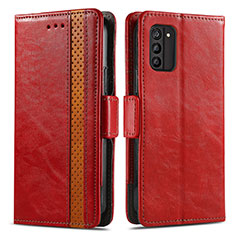 Coque Portefeuille Livre Cuir Etui Clapet S02D pour Nokia G100 Rouge