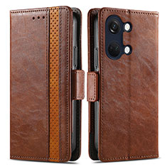 Coque Portefeuille Livre Cuir Etui Clapet S02D pour OnePlus Ace 2V 5G Marron