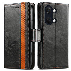 Coque Portefeuille Livre Cuir Etui Clapet S02D pour OnePlus Ace 2V 5G Noir