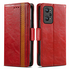 Coque Portefeuille Livre Cuir Etui Clapet S02D pour Realme GT Neo2 5G Rouge