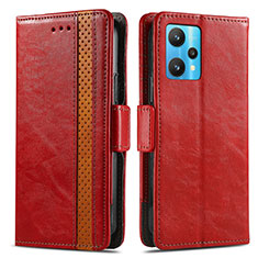 Coque Portefeuille Livre Cuir Etui Clapet S02D pour Realme Narzo 50 Pro 5G Rouge