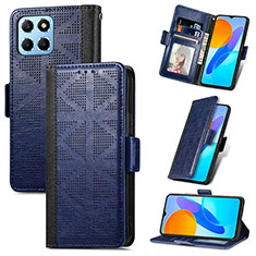 Coque Portefeuille Livre Cuir Etui Clapet S03D pour Huawei Honor 70 Lite 5G Bleu