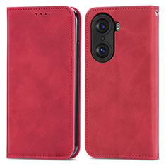 Coque Portefeuille Livre Cuir Etui Clapet S04D pour Huawei Honor 60 5G Rouge