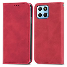 Coque Portefeuille Livre Cuir Etui Clapet S04D pour Huawei Honor 70 Lite 5G Rouge