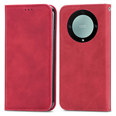 Coque Portefeuille Livre Cuir Etui Clapet S04D pour Huawei Honor Magic5 Lite 5G Rouge